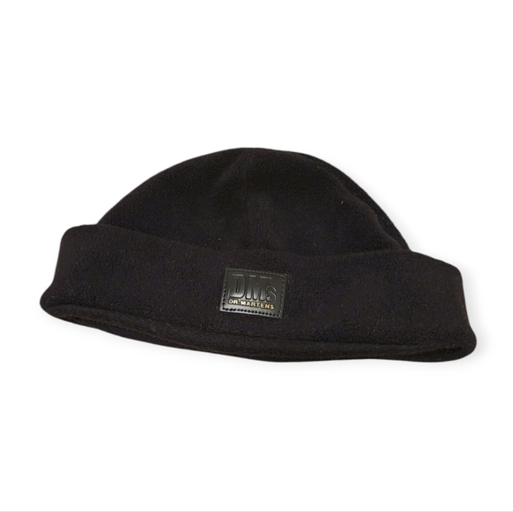 Dr. Martens Mens Black Fold Over Beanie - Picture 1 of 6